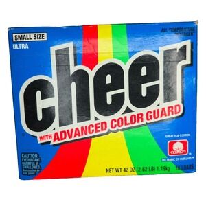 Ultra Cheer 1994 Color Guard 18 Load Powder Laundry Detergent NEW 42 Oz USA Prop